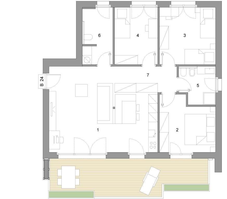 Neubauwohnungen in ruhiger Lage in Bozen - Vierzimmerwohnung Whg B24