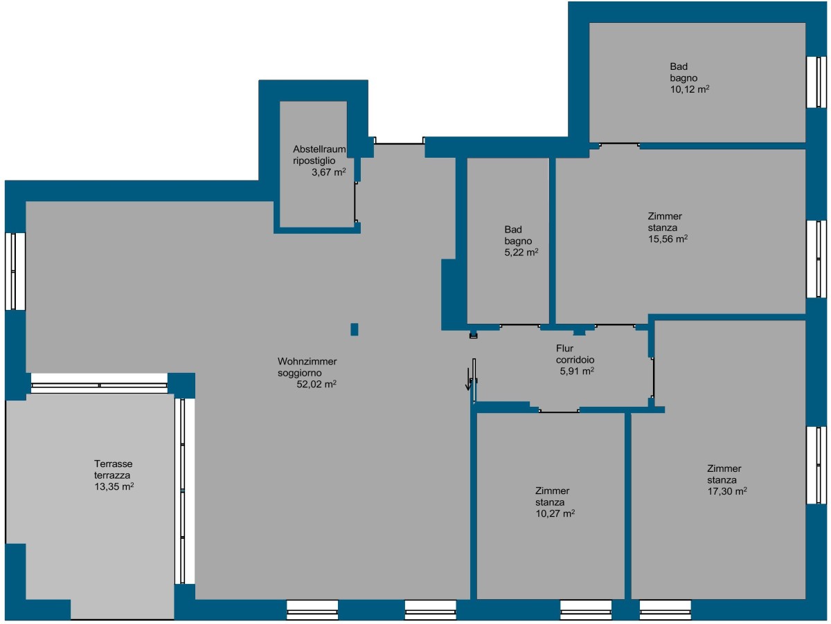 Bozen - Neue 4-Zimmer Wohnung mit Terrasse in Top Lage