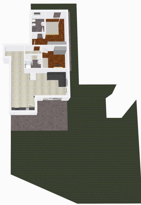 Meran - Neue 3-Zimmer Wohnung mit Garten in ruhiger Lage von Obermais!