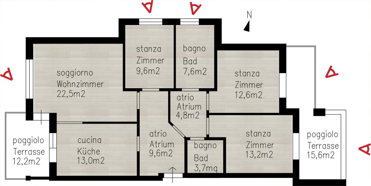 Gratsch: geräumige 4-Zimmer-Wohnung