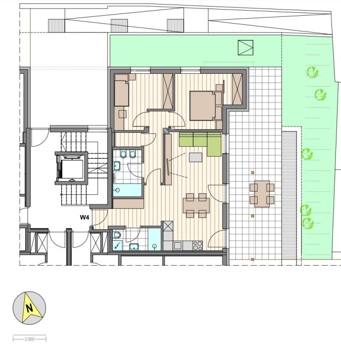 3-Zimmerwohnung mit geräumiger Terrasse und Garten