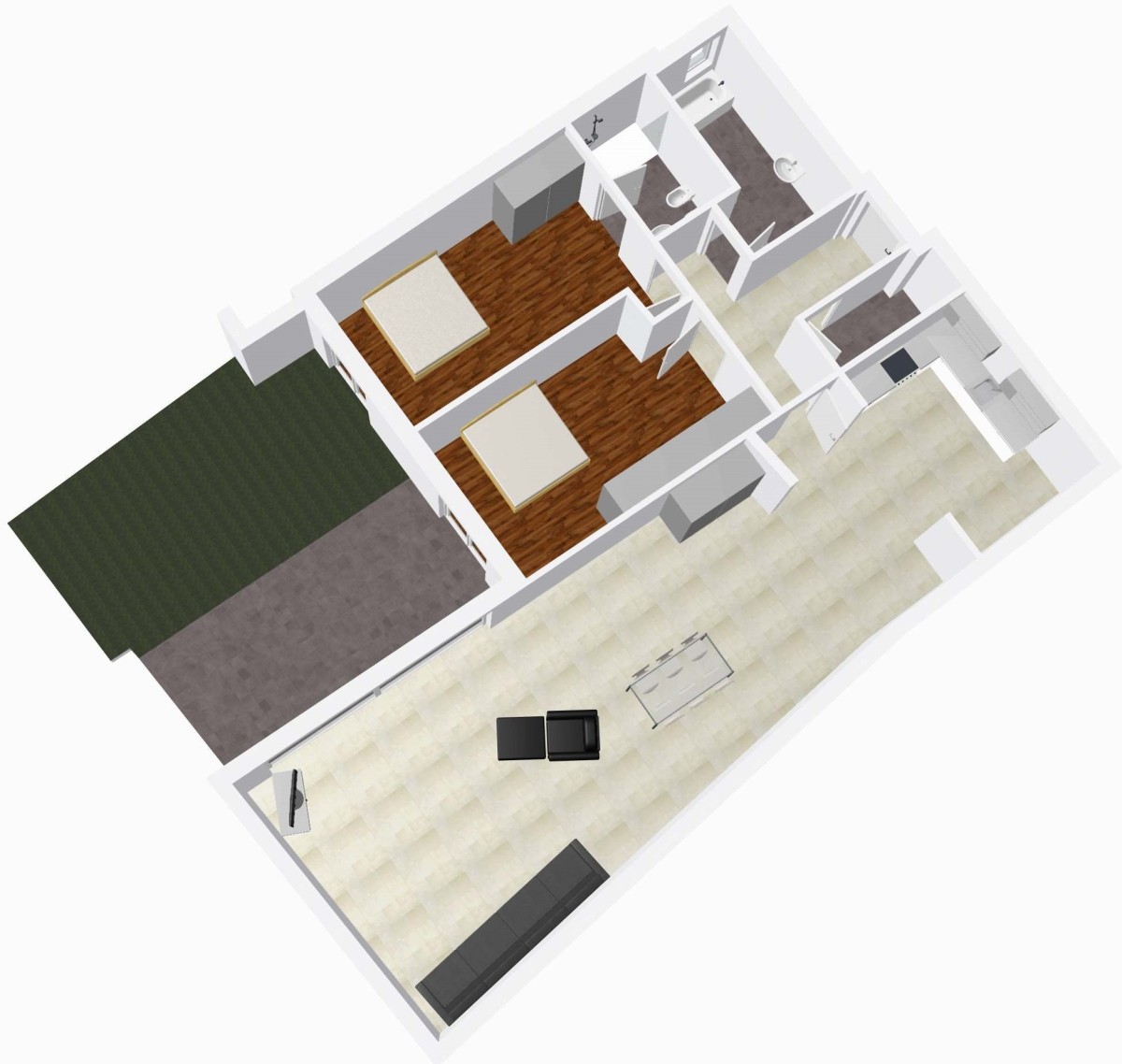 Bozen - Neue 3-Zimmer Wohnung mit Garten im Zentrum von Bozen!