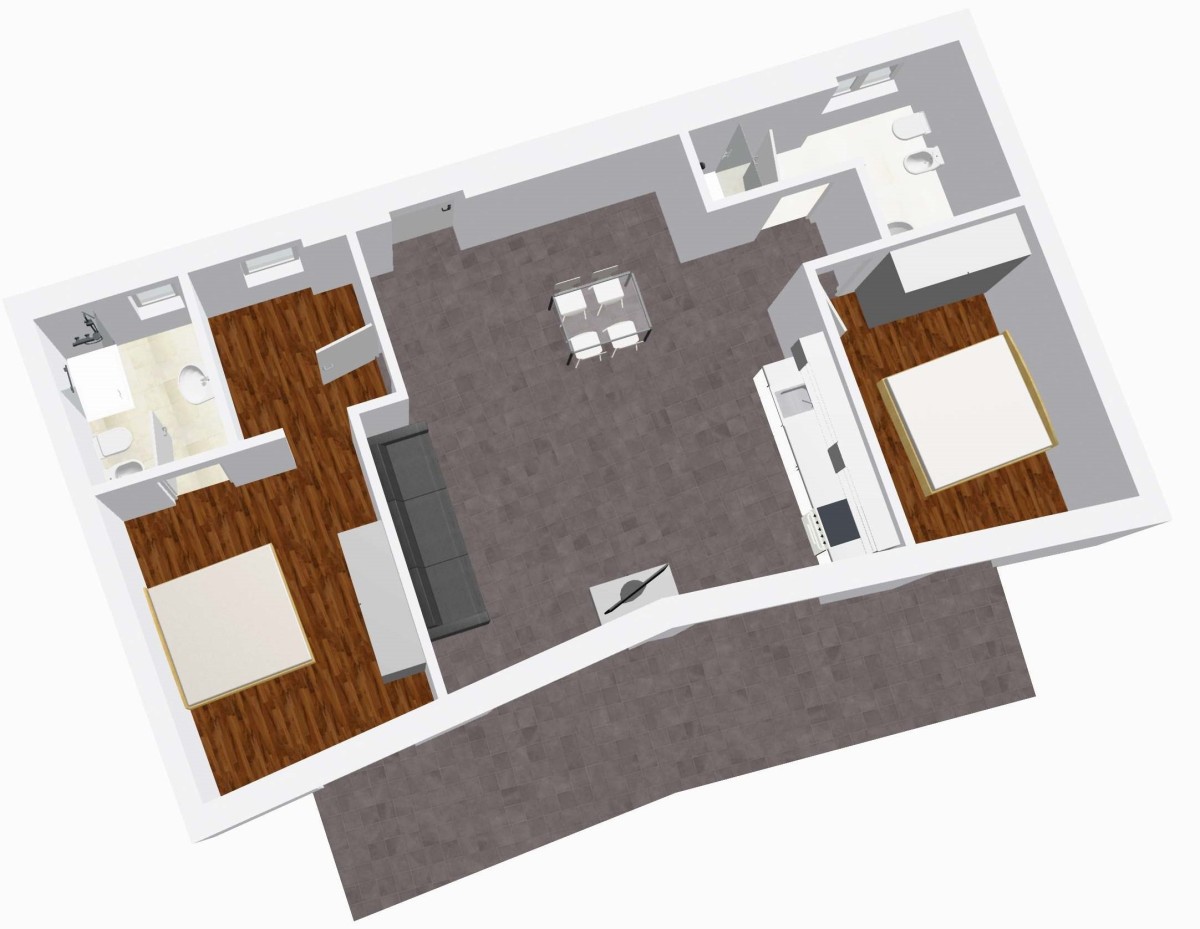Bozen - Neubau im Zentrum: 3-Zimmer Wohnung mit Terrasse im 4. Stock!