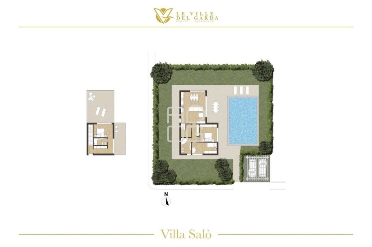Design-Villa in hügeligem Wohngebiet