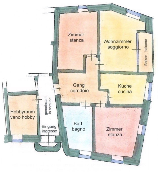 Kaltern/St. Nikolaus - Dreizimmerwohnung zu verkaufen
