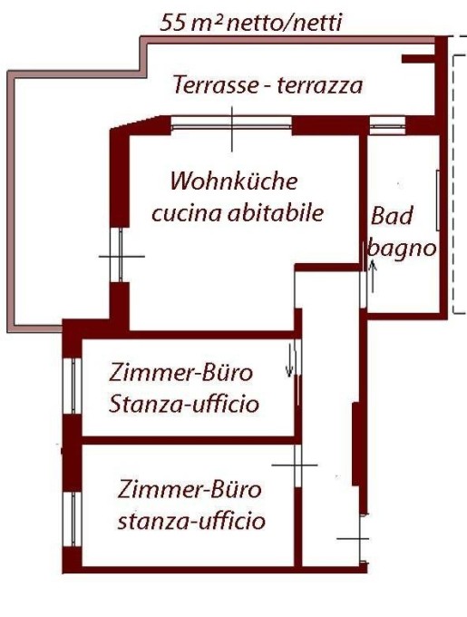 Ufficio/appartamento con garage e cantina