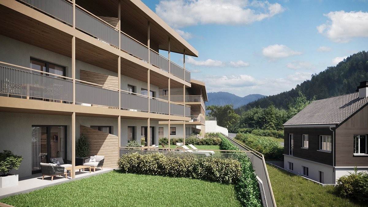 Villnöss: Neue 3-Zimmer Wohnung mit Terrasse und Garten!