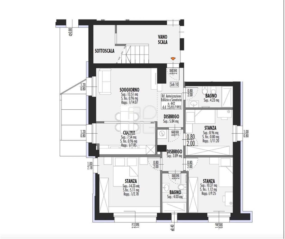Vier-Zimmer-Wohnung in kernsaniertem Gebäude