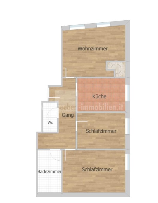 Kaltern Zentrum: Charmante 3-Zimmer-Erdgeschoss-Wohnung mit zusätzlichen, großzügigen Räumlichkeiten im Untergeschoss