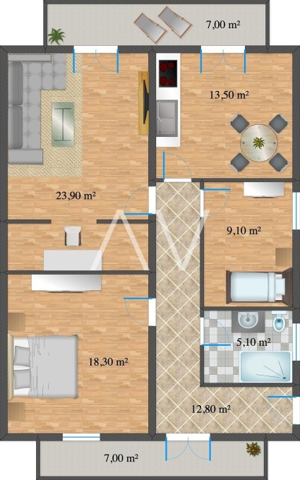 Casa con due appartamenti e ufficio