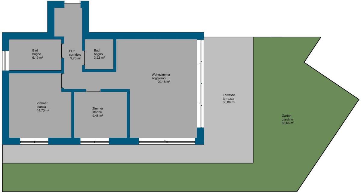 Ritten/Oberbozen - Neue 3-Zimmer Wohnung mit Terrasse und Garten!