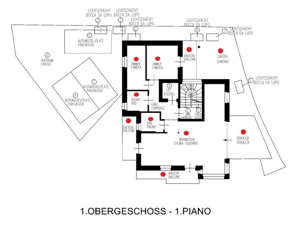 W2: Neubauwohnung mit Terrasse u. Privatgarten im Herzen der Dolomiten
