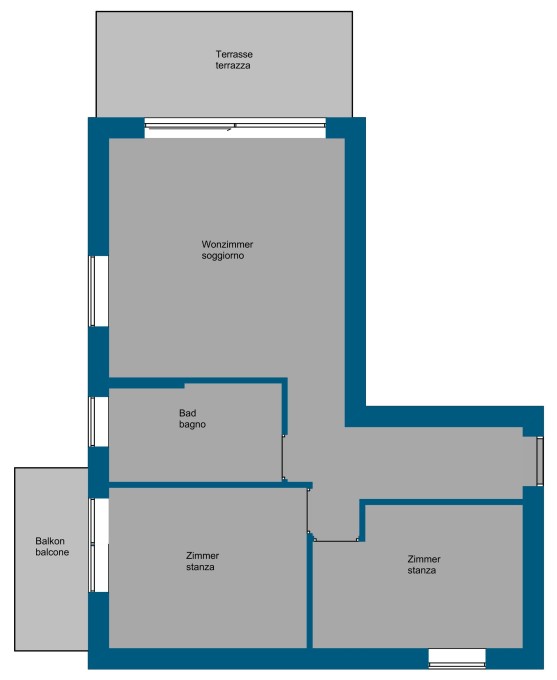 Neu und Nachhaltig - 3-Zimmer Wohnung in Rabland