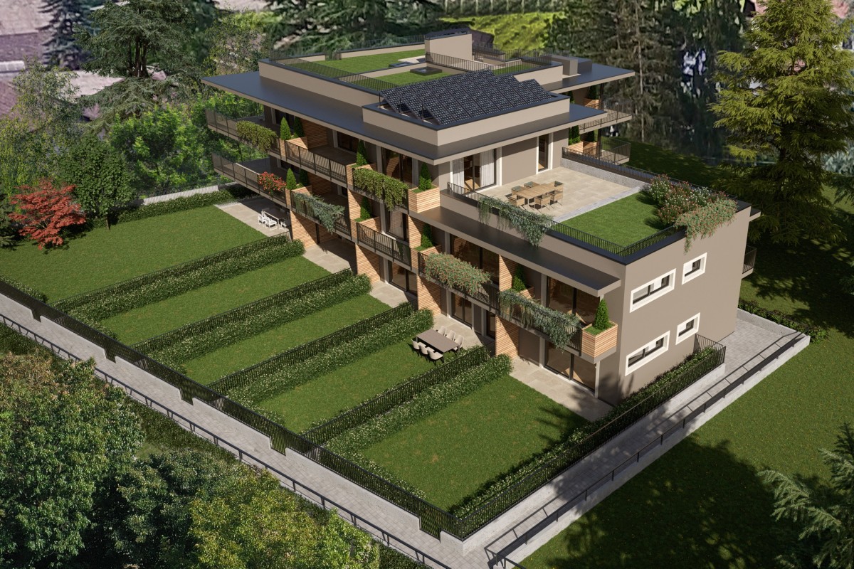 Penthouse Wohnungen mit Terasse und privaten Garten
