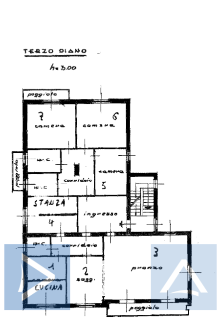 6- Zimmerwohnung mit 3 Balkonen, Dachboden und Stellplatz