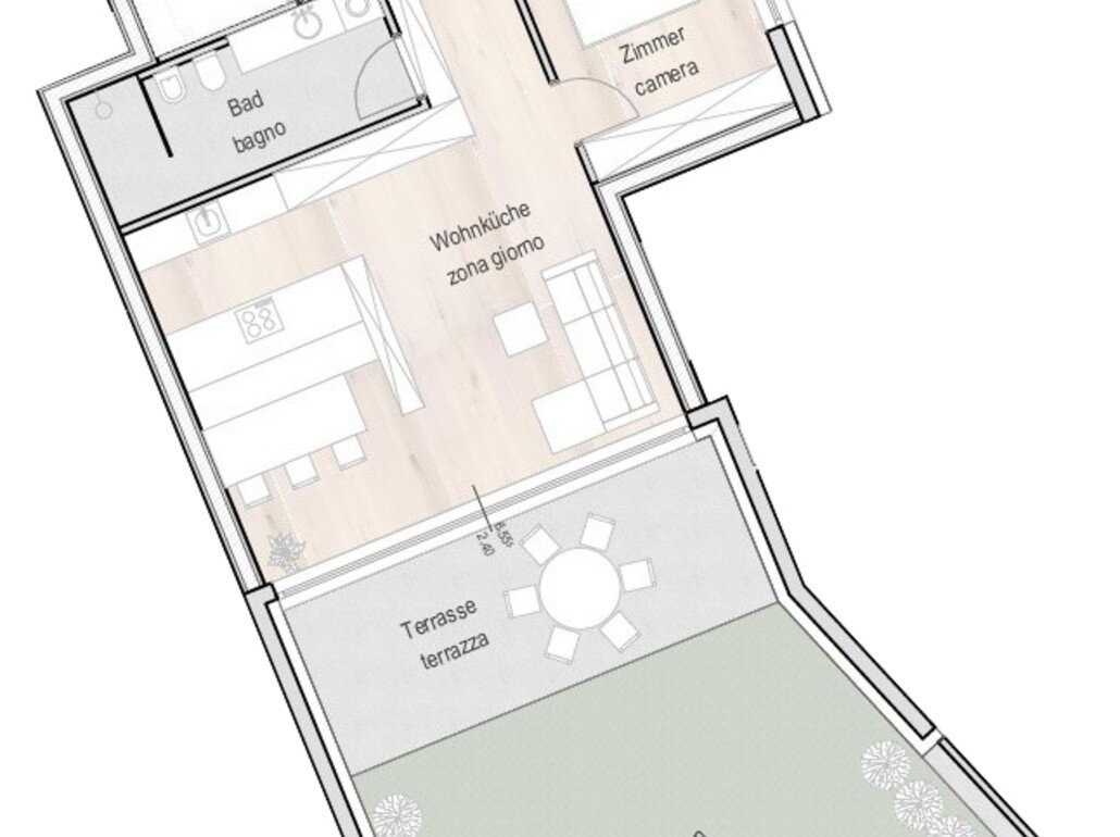 W2: Neue 4-Raum-Wohnung mit Terrasse und Privatgarten