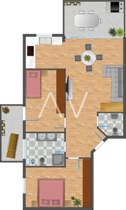 Geräumige Wohnung mit 2 Schlafzimmern in Meran - perfekt für Familien!