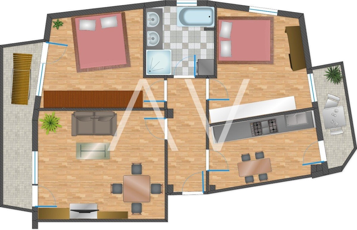 Gemütliche Wohnung mit 2 Schlafzimmern in zentraler Lage in Meran zum Verkauf