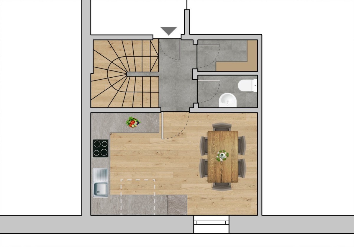 Ampio appartamento su due livelli