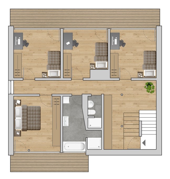Duplexwohnung mit großer Terrasse
