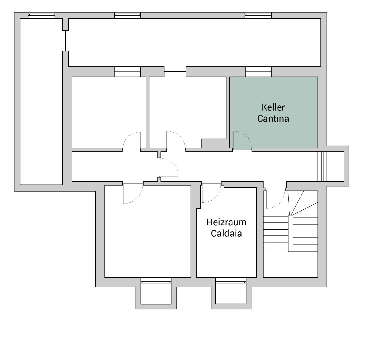 Appartamento su due piani con ampia terrazza