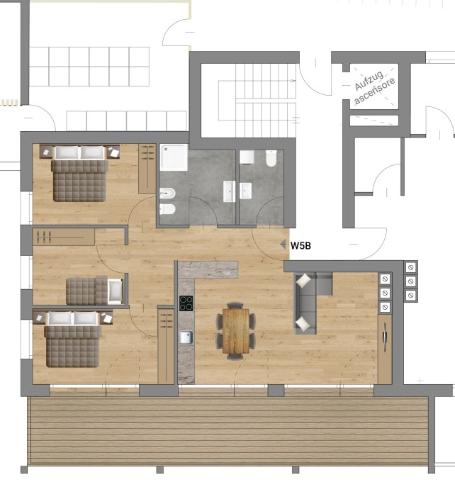B5 - Vierzimmerwohnung mit großem Balkon
