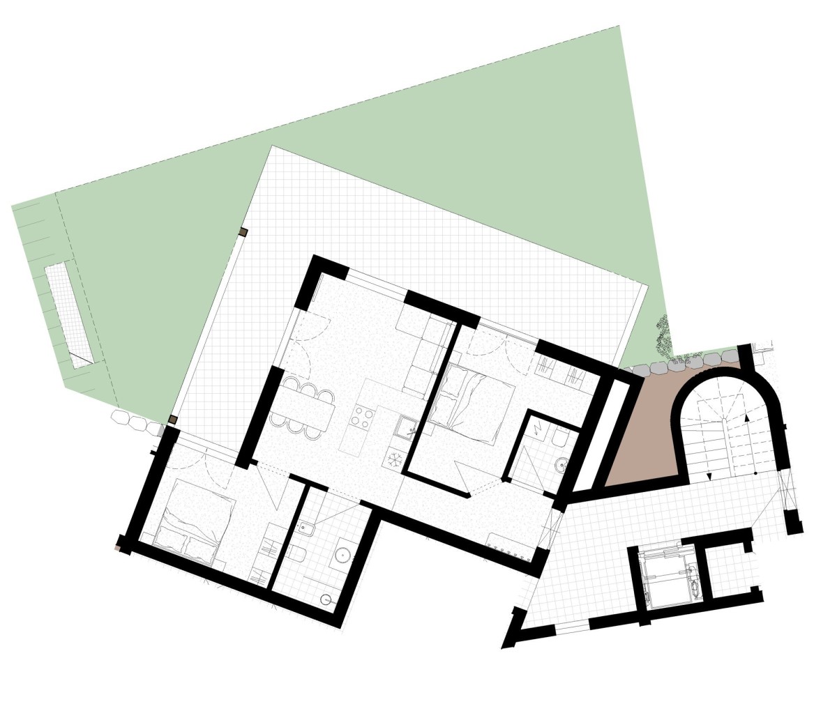 A1 - Konventionierte Dreizimmerwohnung mit großem Garten