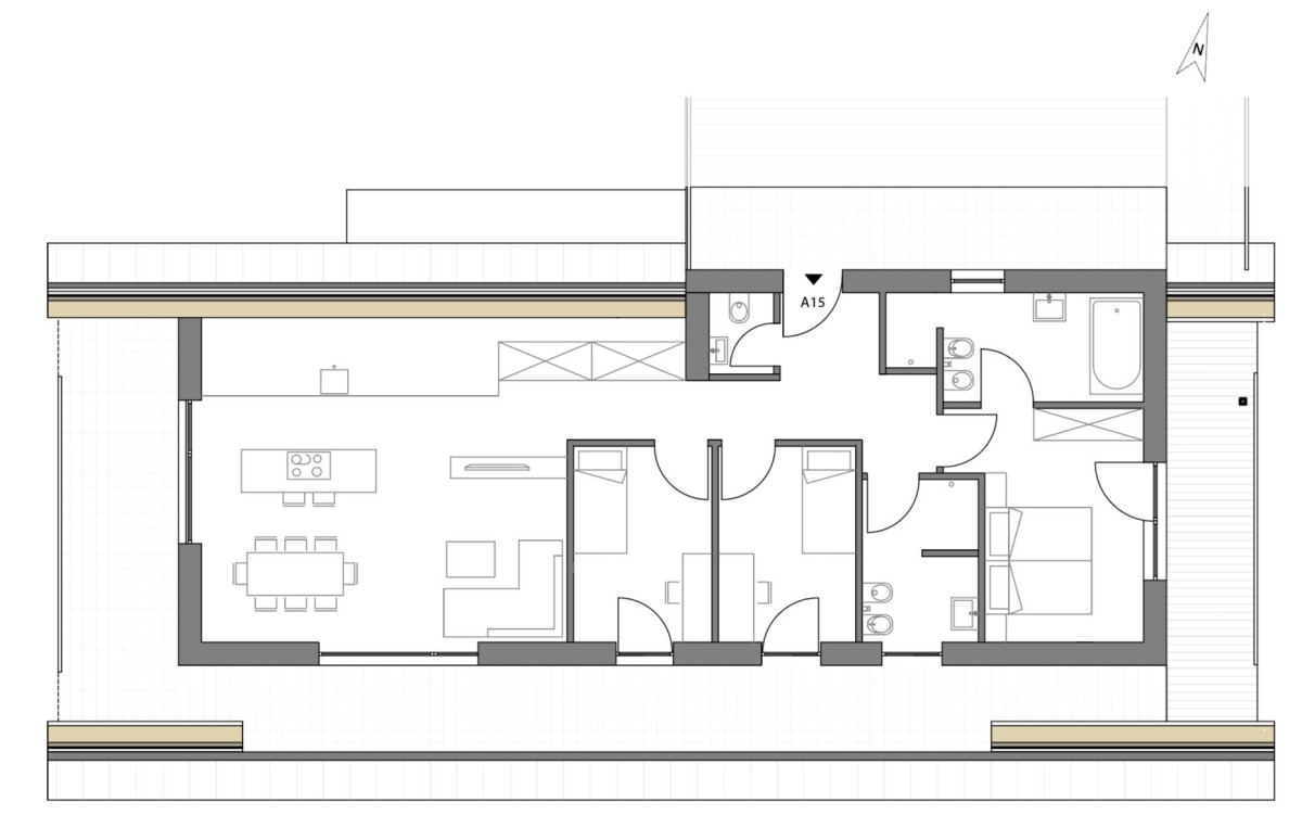 A15 - Vierzimmerwohnung mit Terrasse
