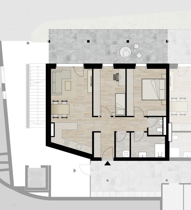 A01 - Dreizimmerwohnung im Erdgeschoss