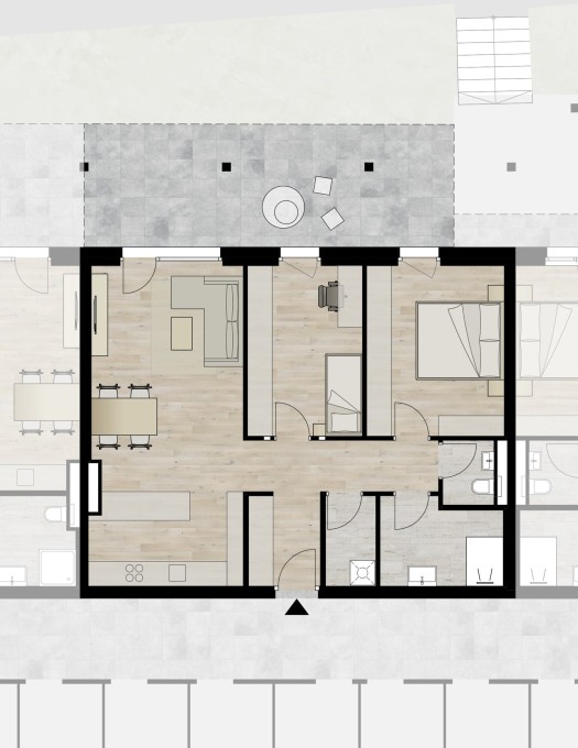 A04 - Dreizimmerwohnung mit großer Terrasse