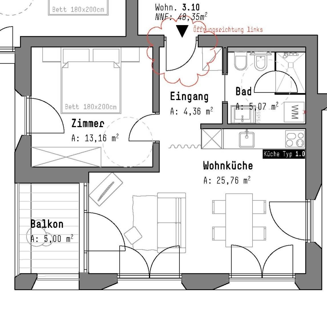 Neuwertige Zweizimmerwohnungen in Bozen, Altstadtzentrum