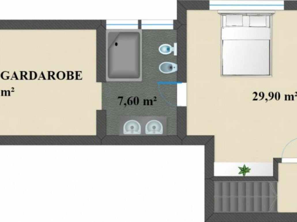 Ampio attico duplex parzialmente ristrutturato con terrazza, tre balconi e vista libera