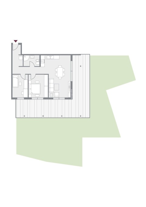 Neubau: Traumhafte 3 - Zimmerwohnung mit sonnigem Garten