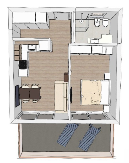 A5 - Sonnige Zweizimmerwohnung mit Balkon