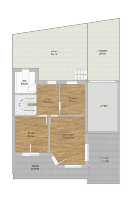 JENESIEN ZENTRUM: neu saniertes Reihenhaus mit zwei getennten, nicht konventionierten Wohnungen zu verkaufen
