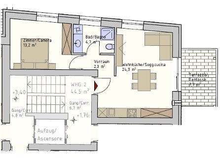 Auer - Neubau - Zweizimmerwohnung zu verkaufen