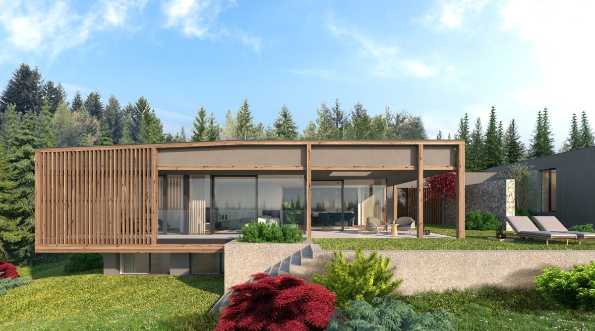 Alpine Design-Villa mit Blick ins Grüne