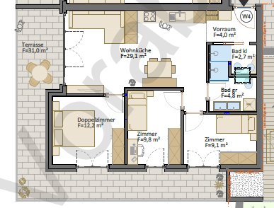 Eppan: Neue 4-Zimmer Wohnung mit Terrasse