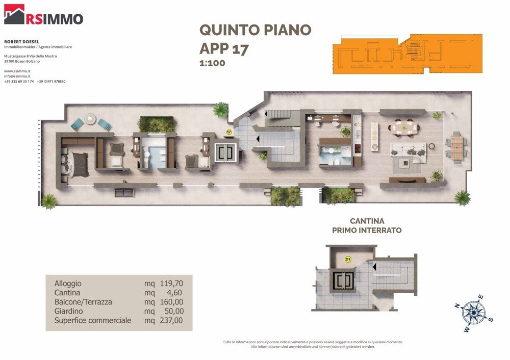 Progetto di nuova costruzione nel cuore di Bolzano con 17 unità abitative